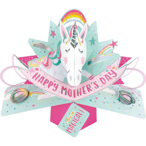 Picture of HAPPY MOTHERS DAY UNICORN POP UP CARD